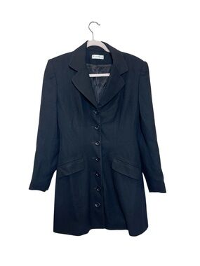 Vintage Bebe Black Tailored Long Blazer Jacket